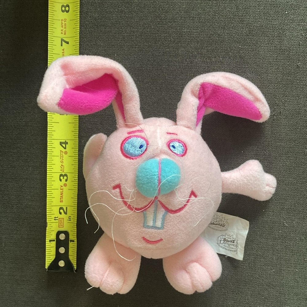 Vintage Plush Bean Bag Silly Slammers Bounce #130 Bunny - Picture 7 of 7